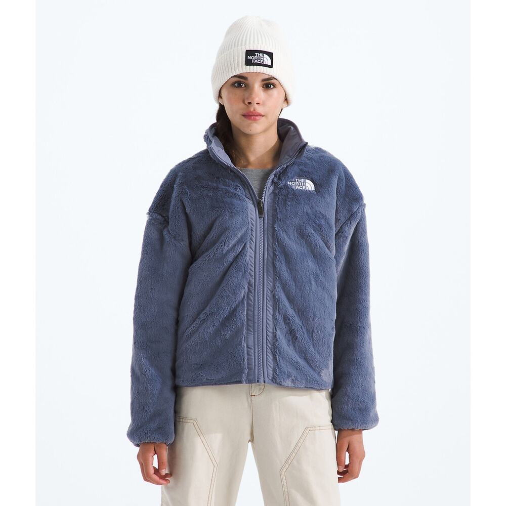The North Face Teen Girls Reversible Shasta Full-Zip Black Jacket Size XL 14/16